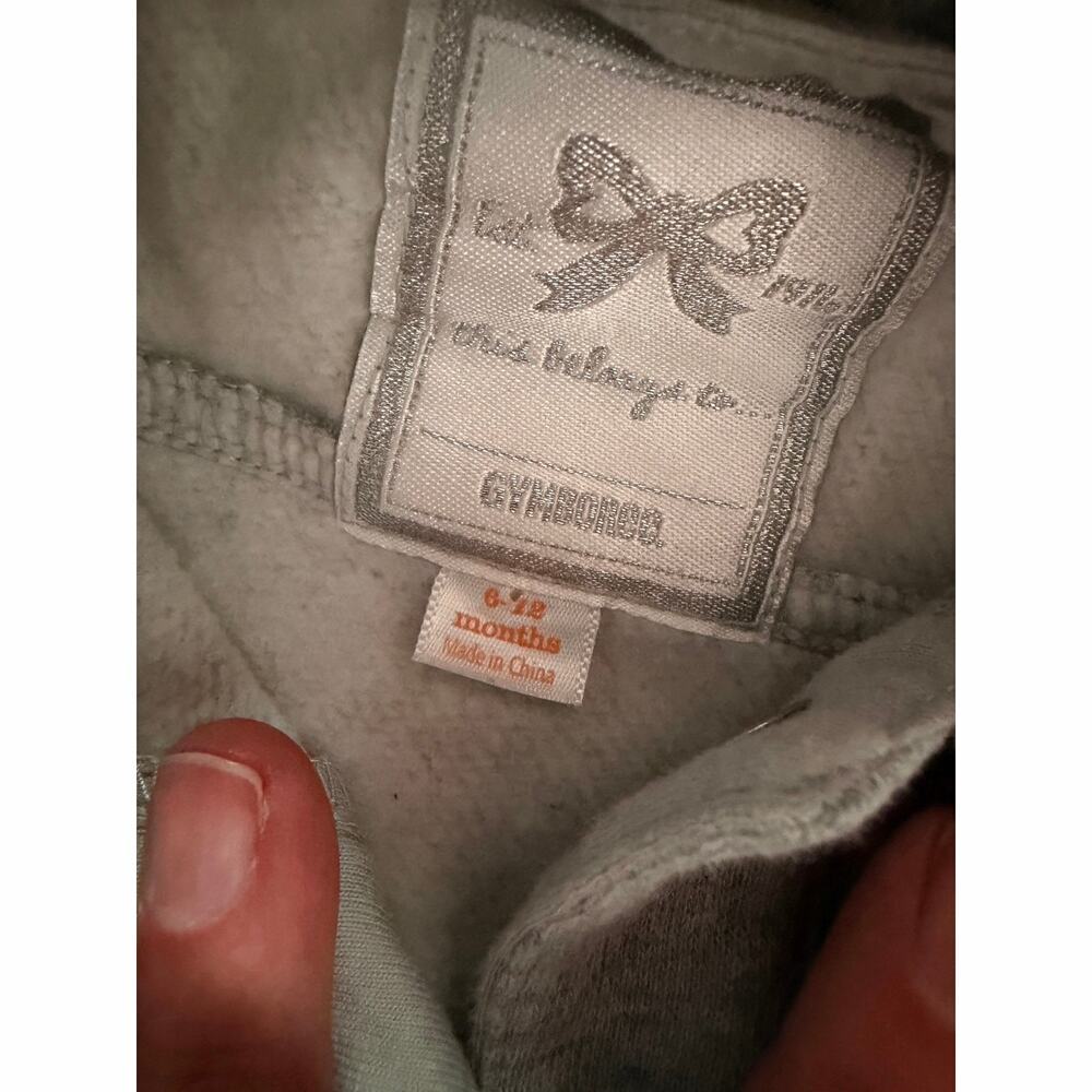 Gymboree Mickey Mouse Jacket Grey Gray Infant Toddler 6-12 Mths Custom Design - Picture 8 of 11